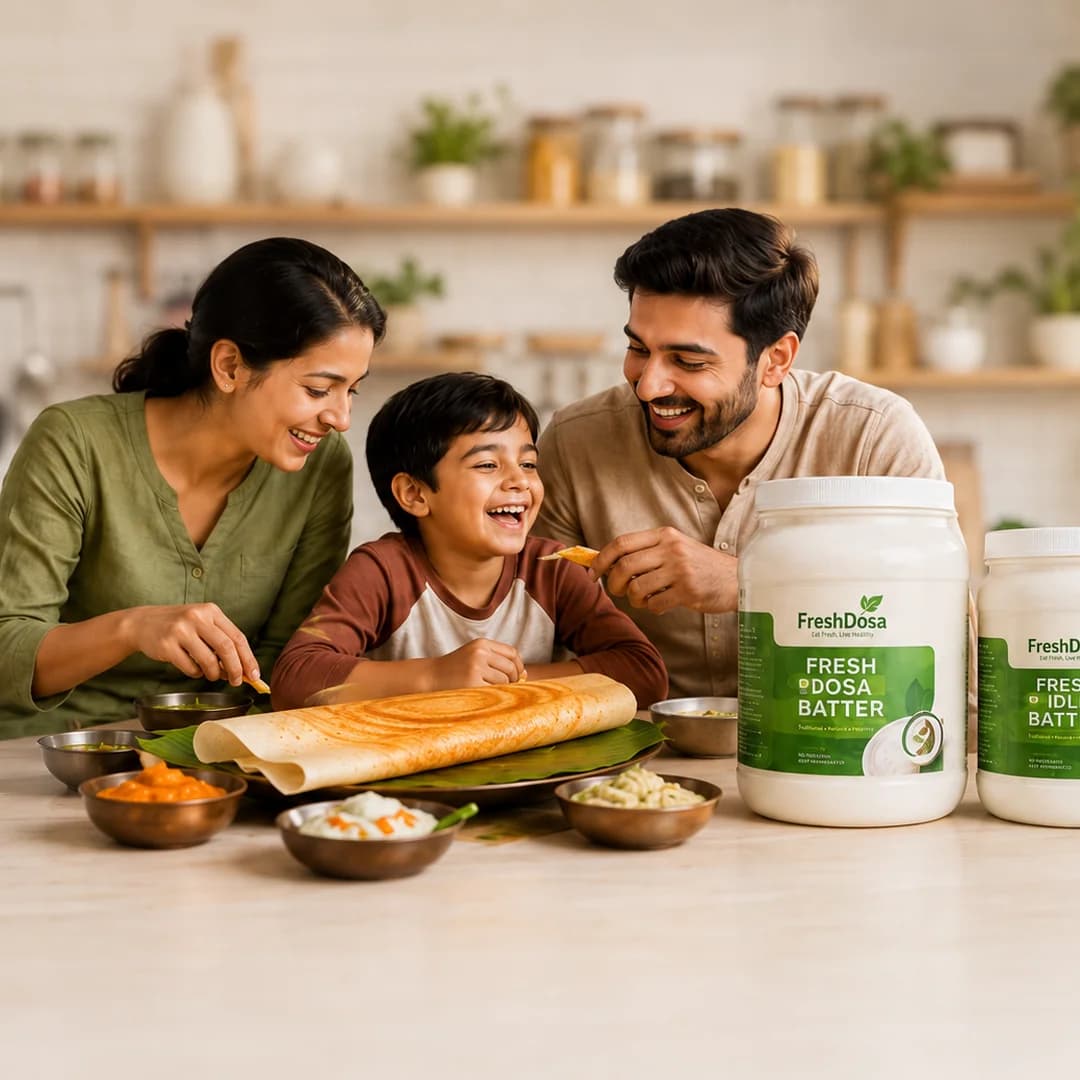 Fresh Dosa Batter Family Breakfast